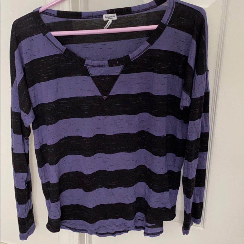 Splendid striped long sleeve tee shirt